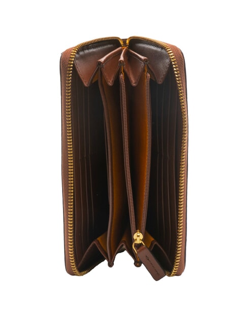 AMELIA Grand portefeuille zippé MARRON - Portefeuilles Femme