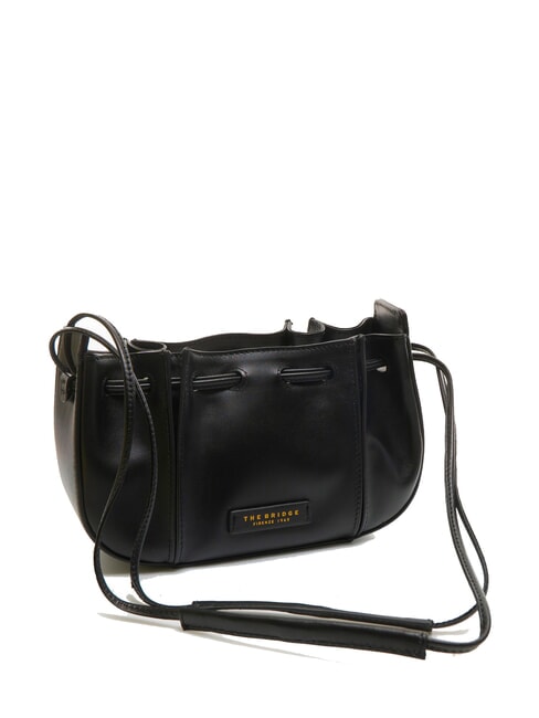 CAMILLA Sac seau en cuir black Gold - Sacs pour Femme
