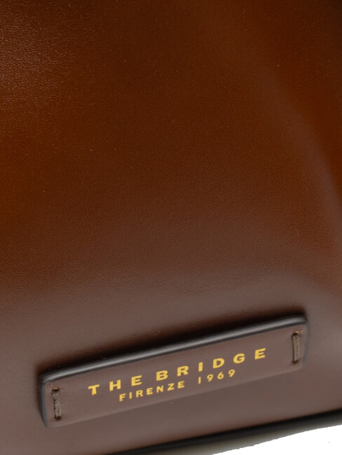 CAMILLA Sac seau en cuir MARRON - Sacs pour Femme