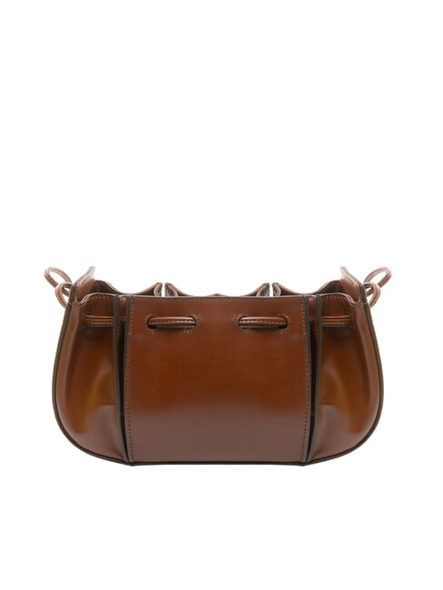 CAMILLA Sac seau en cuir MARRON - Sacs pour Femme