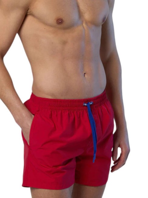 VOLLEY Maillot de bain boxer avec logo rouge - Maillots de bain