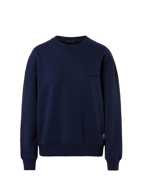 WE ALL HAVE A CHOICE Sweat-shirt en coton bleu marine - Sweat-shirts pour femmes