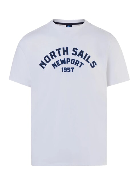NEWPORT T-shirt en coton avec logo en forme d'arche blanc - T-shirt