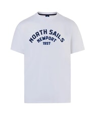 NORTH SAILS NEWPORT T-shirt en coton avec logo en forme d'arche blanc - T-shirt - 4