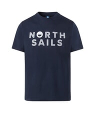 NORTH SAILS LINE PRINT T-shirt en coton avec maxi imprim&eacute; bleu marine - T-shirt - 4