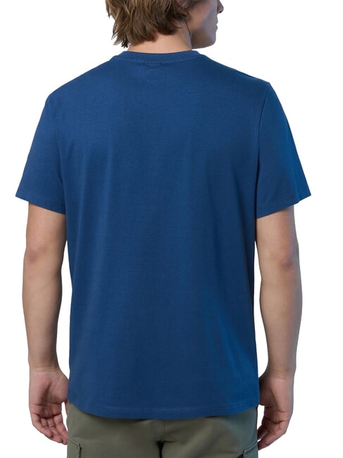 LINE PRINT T-shirt en coton avec maxi imprimé jean foncé - T-shirt