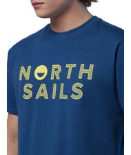 NORTH SAILS LINE PRINT T-shirt en coton avec maxi imprim&eacute; jean fonc&eacute; - T-shirt - 3