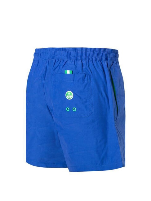 VOLLEY Costume de boxeur avec logo lat&eacute;ral surf bleu - Maillots de bain