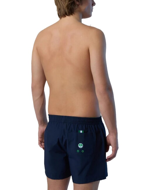 VOLLEY Costume de boxeur avec logo latéral bleu marine - Maillots de bain