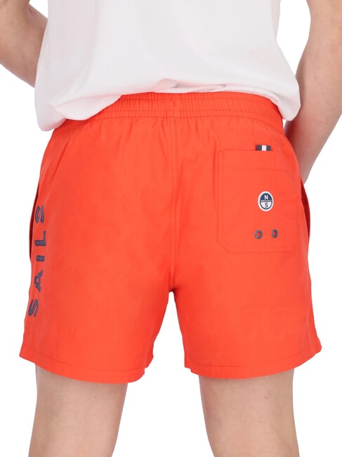 VOLLEY Costume de boxeur avec logo latéral Orange vif - Maillots de bain