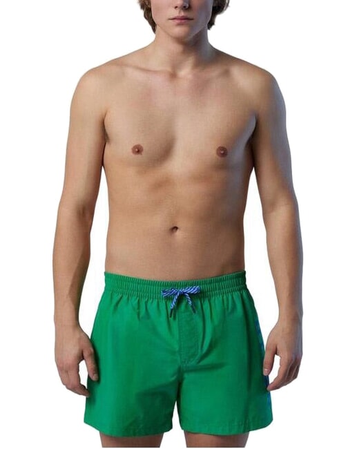 VOLLEY Costume de boxeur avec logo lat&eacute;ral abeille verte - Maillots de bain