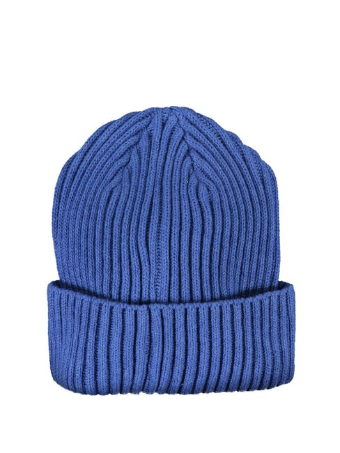 BASIC Bonnet côtelé avec revers océan bleu - Bonnets