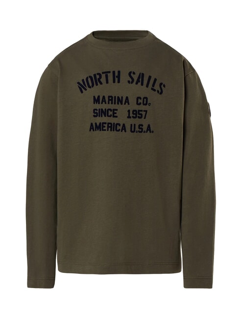 GRAPHIC KIDS chemise en coton à manches longues feuilles de thé - Tee-shirt enfant