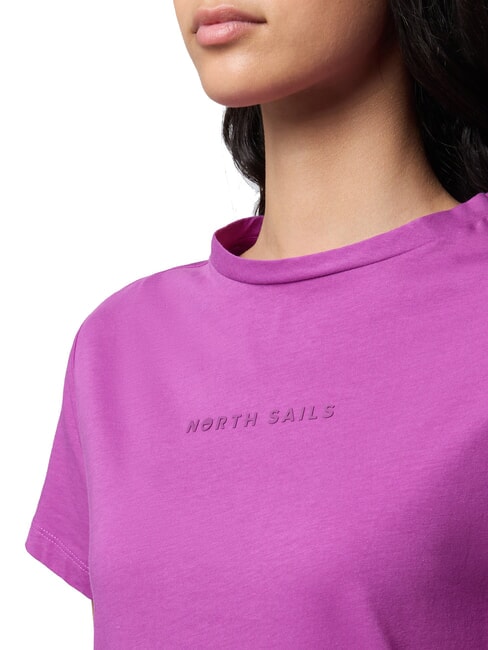 BASIC T-shirt en coton à manches courtes mauve - T-shirt