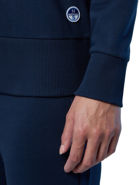 BASIC Sweat-shirt ras du cou en coton bleu marine - Sweat-shirts pour femmes