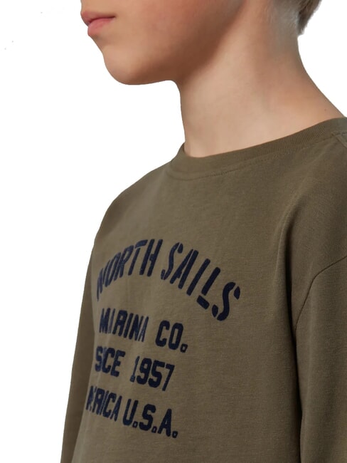 GRAPHIC KIDS chemise en coton à manches longues feuilles de thé - Tee-shirt enfant