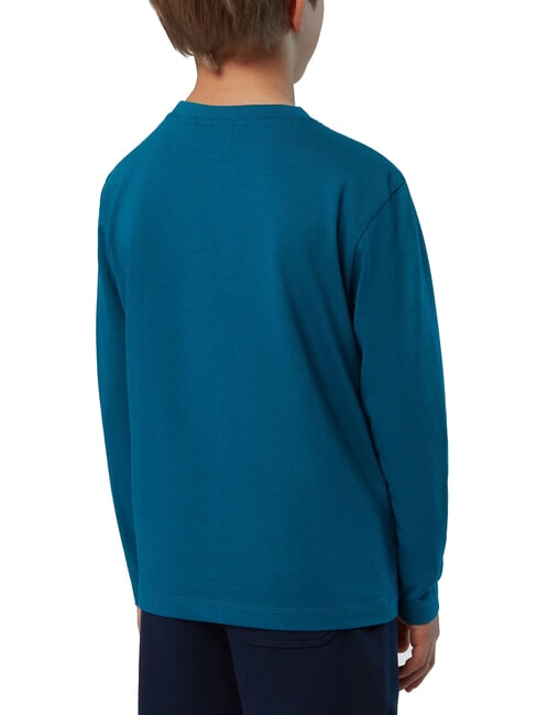 GRAPHIC KIDS chemise en coton à manches longues vert d'eau - Tee-shirt enfant