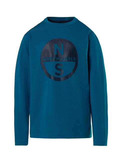 GRAPHIC KIDS chemise en coton à manches longues vert d'eau - Tee-shirt enfant