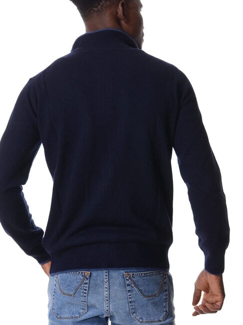 12GG Pull-over bleu marine - Pulls pour hommes