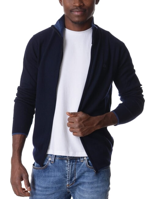 12GG Pull-over bleu marine - Pulls pour hommes