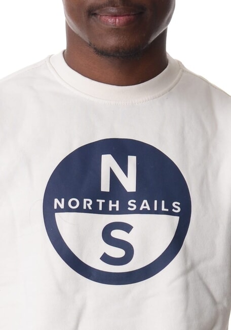 GRAPHIC Sweat-shirt ras du cou en coton Guimauve - Pulls molletonnés