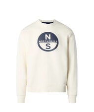 NORTH SAILS GRAPHIC Sweat-shirt ras du cou en coton Guimauve - Pulls molletonnés - 3