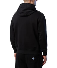 NORTH SAILS ROUND LOGO Sweat à capuche en coton noir - Pulls molletonnés - 2