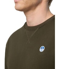 NORTH SAILS ROUND LOGO Sweat-shirt ras du cou en coton vert for&ecirc;t - Pulls molletonn&eacute;s - 3