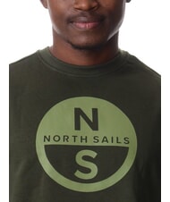 NORTH SAILS GRAPHIC Sweat-shirt ras du cou en coton vert forêt - Pulls molletonnés - 3