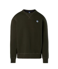 NORTH SAILS ROUND LOGO Sweat-shirt ras du cou en coton vert for&ecirc;t - Pulls molletonn&eacute;s - 4