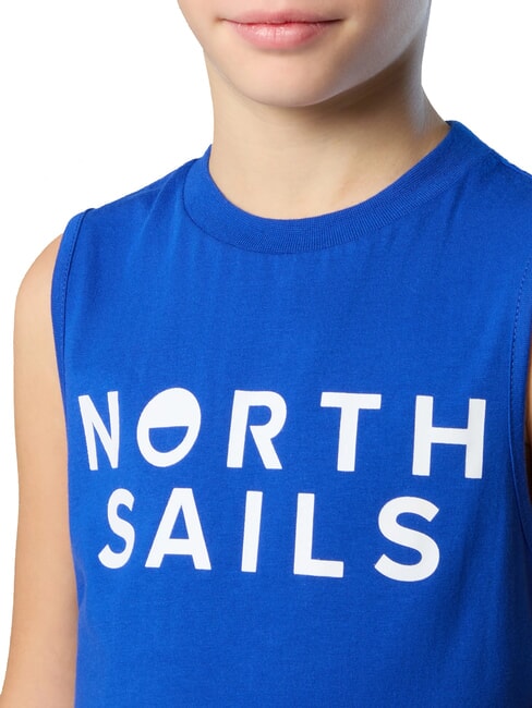 PRINTED KIDS Pull à emmanchures en coton surf bleu - Tee-shirt enfant