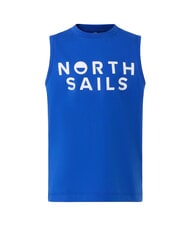 NORTH SAILS PRINTED KIDS Pull à emmanchures en coton surf bleu - Tee-shirt enfant - 4