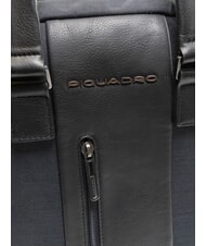 PIQUADRO BRIEF ECOLOGICA  Sac à dos à double poignée, porte-cartes 13" Noir - Sacs à dos pour ordinateur portable - 4