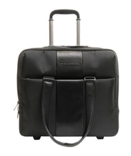 PIQUADRO BRIEF ECOLOGICA  Chariot pilote Noir - Pilot case et Sacs ordinateur à roulettes - 4