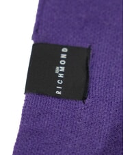 JOHN RICHMOND ZAMIG Écharpe longue à logo violet - Écharpes - 3