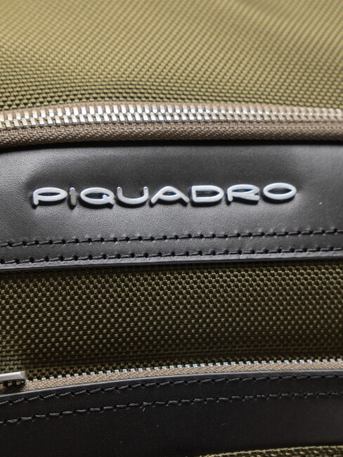 LINK Sac à dos en cuir et tissu, support pc 15,6" VERT - Sacs à dos pour ordinateur portable