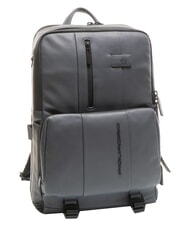 PIQUADRO URBAN  Sac à dos pour ordinateur portable 15,6", en cuir GRIS - Sacs à dos pour ordinateur portable - 5
