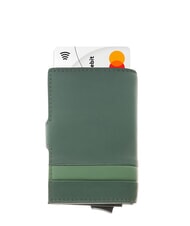 PIQUADRO PAUL Porte-cartes en cuir VERT - Portefeuilles Homme - 2