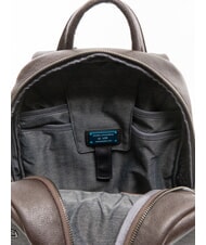 PIQUADRO BLACK SQUARE  Sac à dos pour ordinateur portable 13,3", en cuir MORO - Sacs à dos pour ordinateur portable - 5