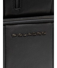 PIQUADRO URBAN BTOB Sac à dos en cuir pour ordinateur portable 14 pouces Noir - Sacs à dos pour ordinateur portable - 3