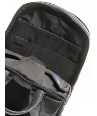 PIQUADRO URBAN BTOB Sac à dos en cuir pour ordinateur portable 14 pouces Noir - Sacs à dos pour ordinateur portable - 5