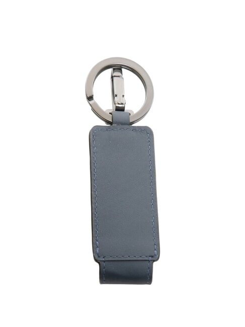 PQJ  Porte-clés en cuir avec clé USB bleu - Porte-clés