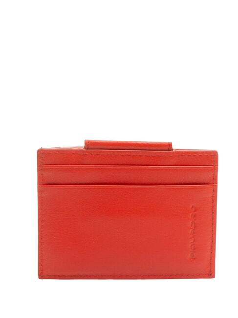 URBAN Porte-monnaie / porte-cartes en cuir ROUGE - Portefeuilles Homme