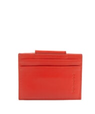 PIQUADRO URBAN Porte-monnaie / porte-cartes en cuir ROUGE - Portefeuilles Homme - 2