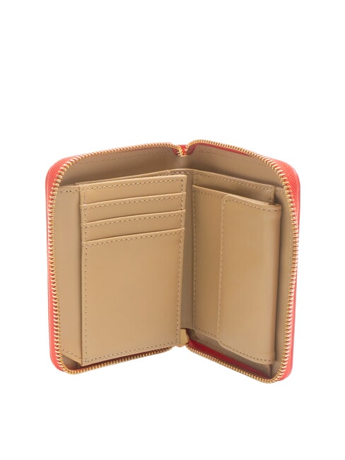 LOGO ITALICS Portefeuille zippé ROUGE - Portefeuilles Femme