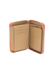 LOVE MOSCHINO LOGO ITALICS Portefeuille zippé ROUGE - Portefeuilles Femme - 3