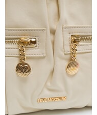 LOVE MOSCHINO ZIPPER Sac à bandoulière Ivoire - Sacs pour Femme - 3