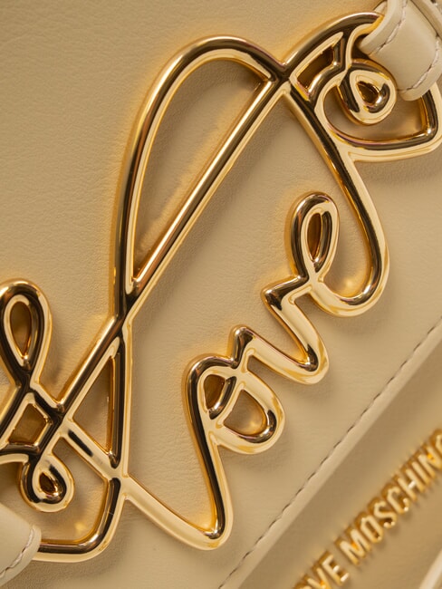 CURSIVE LOGO Sac à bandoulière avec bandoulière beige - Sacs pour Femme