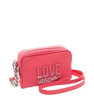 LOVE MOSCHINO BIG LETTERING Mini sac à bandoulière fuchsia - Sacs pour Femme - 2
