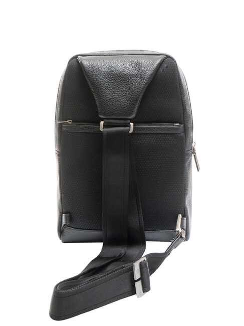 VIBE Sac à bandoulière en cuir Noir - Sacs en Bandoulières pour Homme